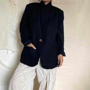 Vintage 100%wool black blazer jacket